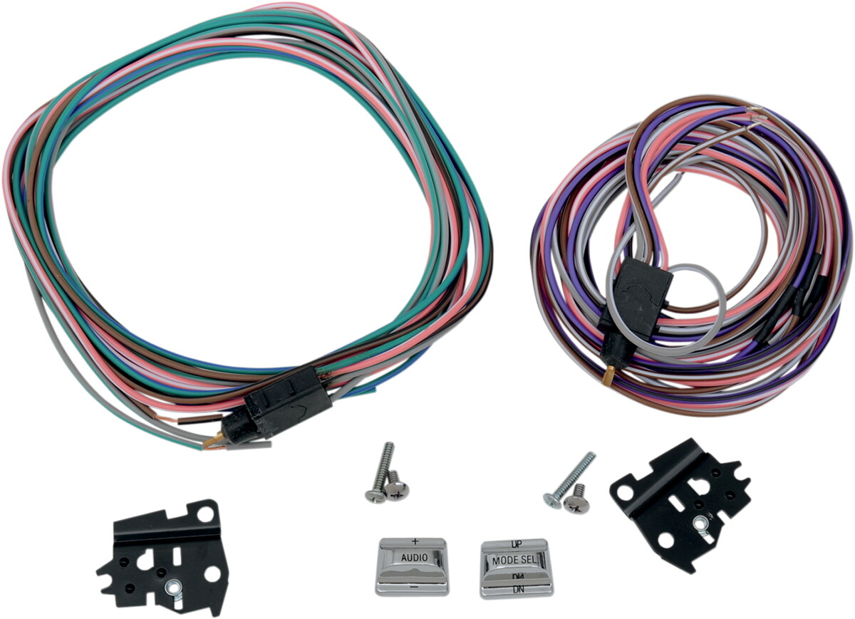 Switchit ラジオ Chrome Radio Switch Kit for Harley-Davidson Softail Deluxe