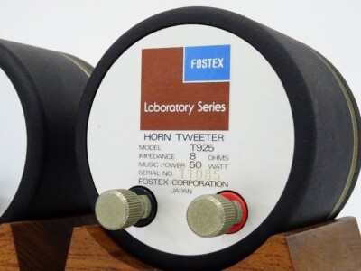 Fostex Horn Tweeter 2個セット FOSTEX T90A Horn Super Tweeter sound Speaker 2Piece Set from