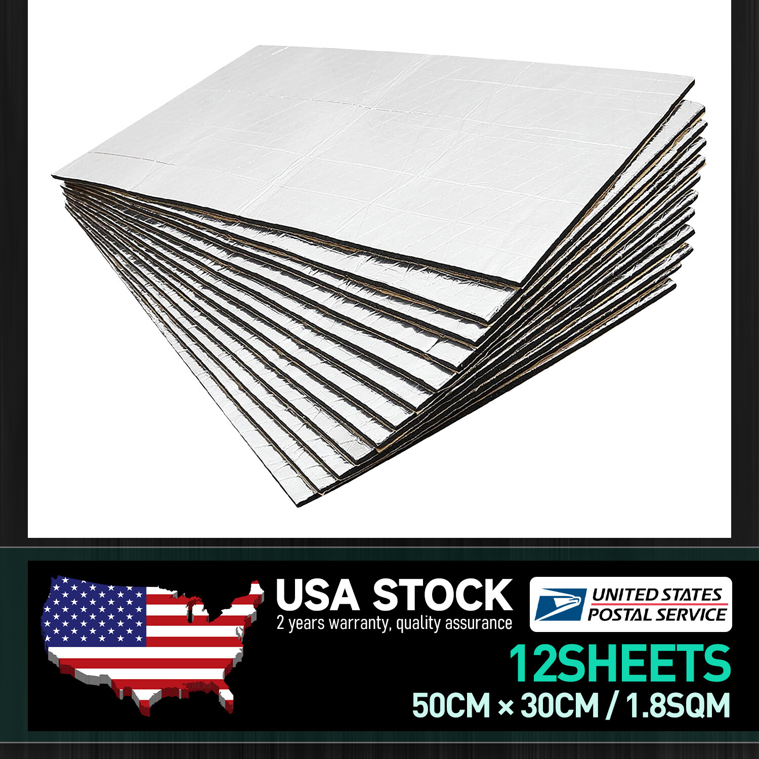 19sqft Foam Sound Deadener Car Heat Mat Insulation Deadening NEW