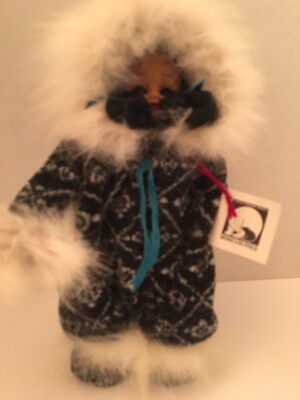 CHILKAT VALLEY FURS ALASKAN HANDMADE DOLL SNOW BIRD NEW WITH GRADE A ARCTIC FOX