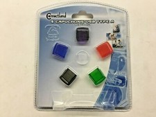 ULIFE004900, D-USB-CAP-5, 2603006, 5 MULTICOLORED USB TYPE A DUST CAPS