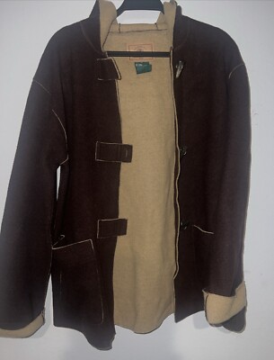 Ralph Lauren Dry Goods Toggle Closure Hooded Wool Duffel Peacoat Jacket Womens M