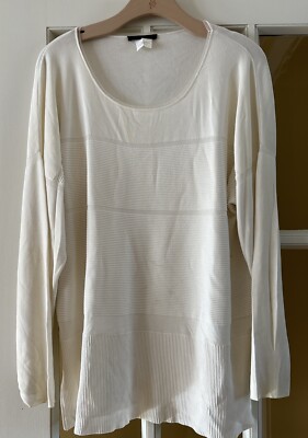 MARINA RINALDI Cream Sweater SZ  L