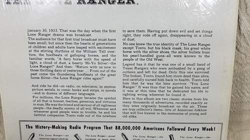 1960er THE LONE RANGER ALBUM VINYL LP RADIO BROADCAST ABENTEUER NUMMER 1 & 2 - Bild 21 von 23