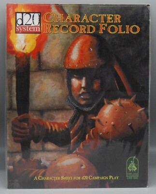 Dungeons & Dragons CHARACTER RECORD FOLIO Green Ronin D20 shrinkwrap 3rd 3e !!