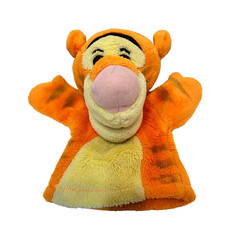 Mattel Disney Winnie The Pooh Plush Tigger Hand Puppet Stuffed 8" Lovey