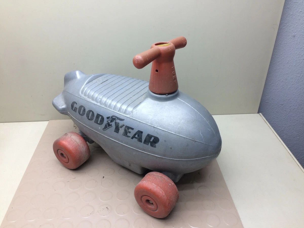 Vintage TOMY Good Year Blimp Ride on Toy