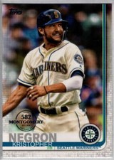 2019 Topps 582 Montgomery Club #638 Kristopher Negron Seattle Mariners