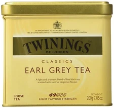Twinings Earl Grey Loose Tea 7.05 Oz Classic Citrus Bergamot Flavor