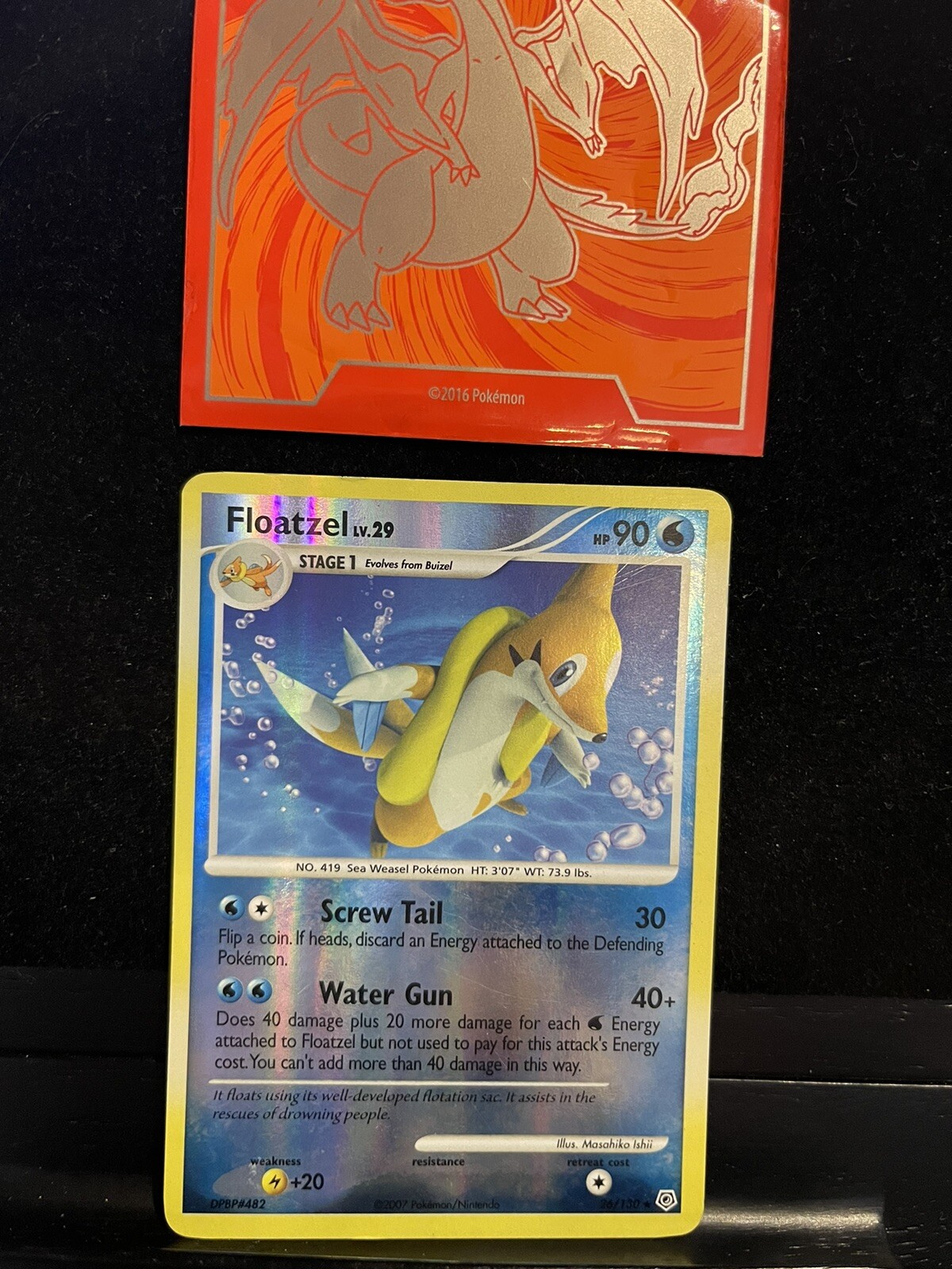 Pokémon Card Floatzel 26/130 Reverse Holo Rare Diamond & Pearl 107💎LP💎