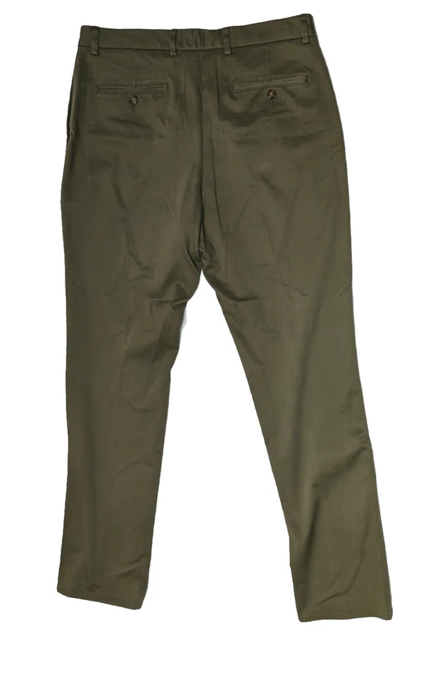 Daniel Cremieux Pants Men's 32x32 Green  Cotton Adult Casual Dress Pants  - Image 2 of 4