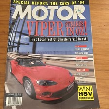 Motor Mag 1993 Dodge Viper RT/10 ED Fairmont v Ghia v VR Berlina v VR Calais