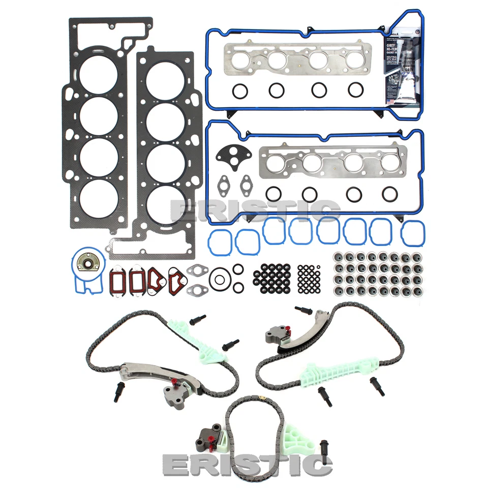 Conjunto de junta de cabeça corrente de temporização com kit de juntas para 2000 - 2001 CADILLAC DEVILLE 4,6L - Imagem 4 de 4