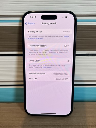 Apple iPhone 16 128GB 5G (PP102) Black Unlocked 8 Battery Cycles Warranty - Afbeelding 15 van 17