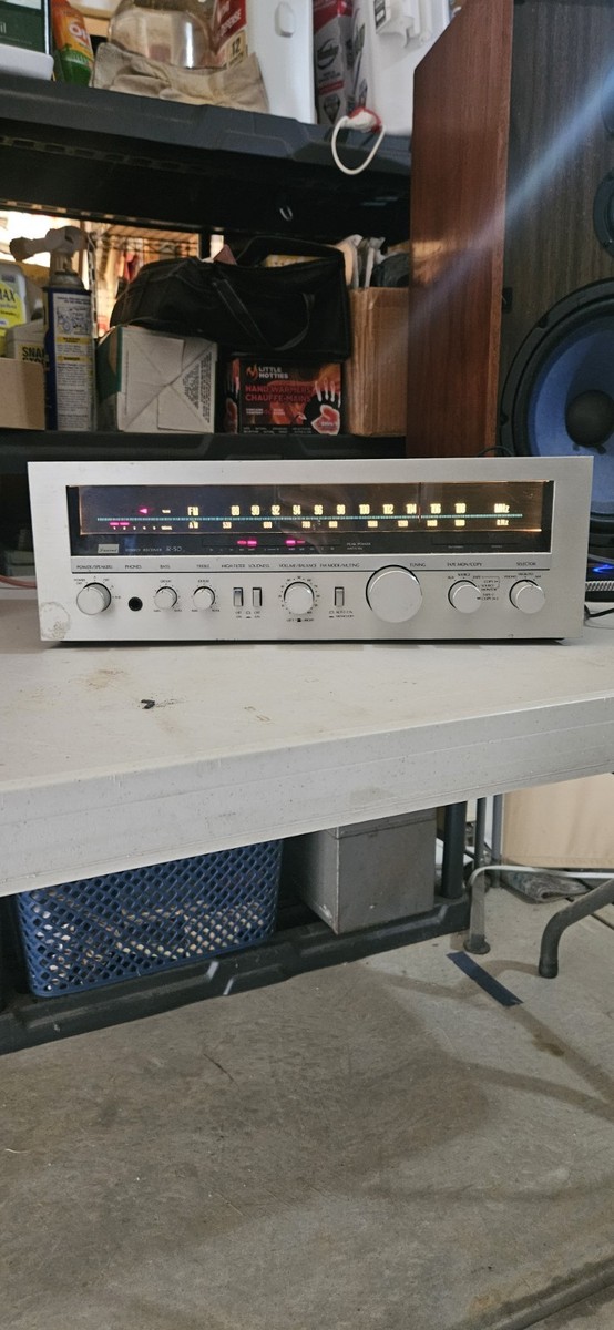 アンプ Sansui R50 DC Servo Stereo Receiver Vintage Sansui Stereo R-50 Console Receiver Radio HiFi 80's