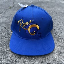 Vintage St. Louis Rams SnapBack Hat Cap AJD 90s Script nwt new nfl saint LA