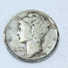 1945 S LIBERTY MERCURY 90% SILVER DIME CIRCULATED COIN #5364