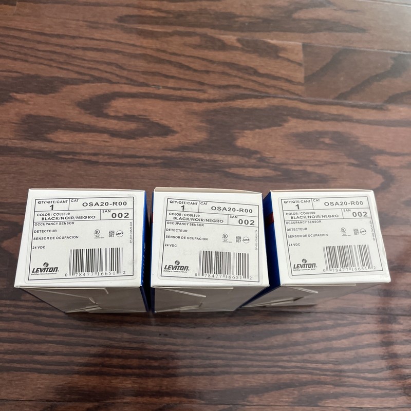 Lot Of 3 Leviton OSA20-R00 Occupancy Sensor