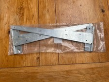 450mm Tee Hinge - Bright Zinc Plated Steel - 1 pair