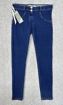 Women's Freddy WR.UP Dark Blue Denim Yellow Stitching WRUP1RJ1E / Small