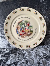 Vintage Royal Stafford Noddy Collection Fine Bone China Kid PlateMade in England