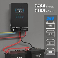 4KW 24V Off Grid Solar Inverter 120V 140A MPPT Charger Pure Sine Wave LCD