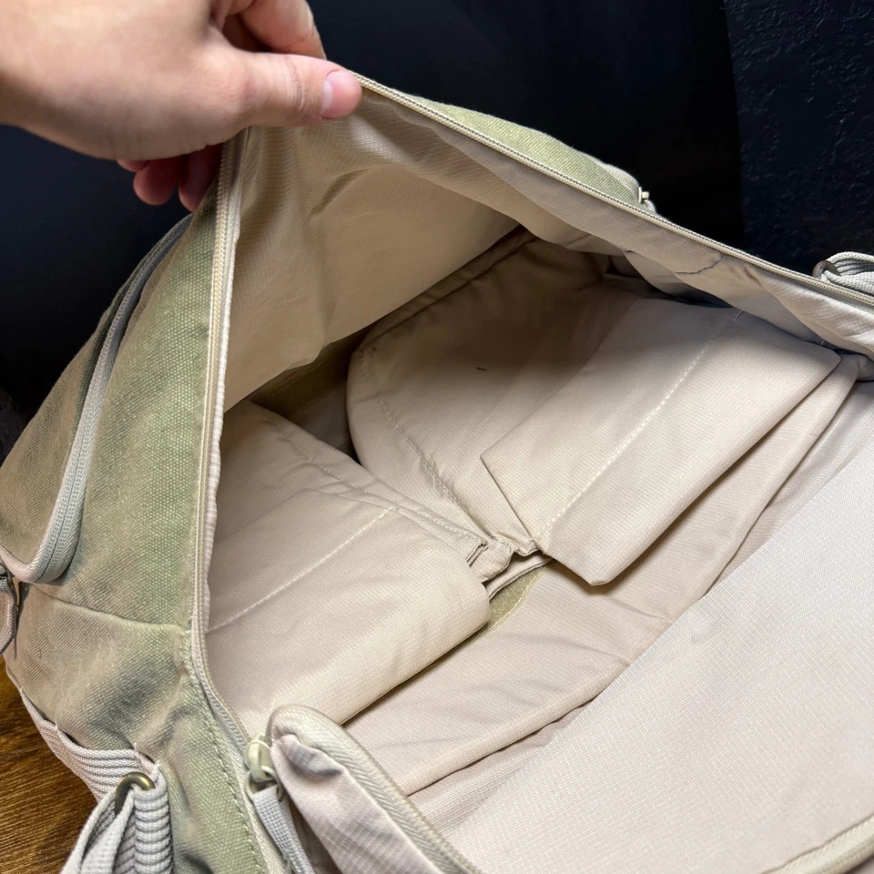 National Geographic Camera Bag Messenger Shoulder Laptop Beige Canvas - Image 3 of 4