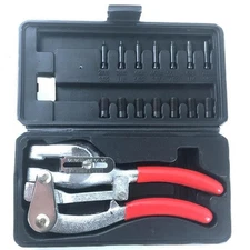 Heavy Duty Hand Held Metal Hole Punch Kit Power Punch Set 3/32 to 9/32 inch