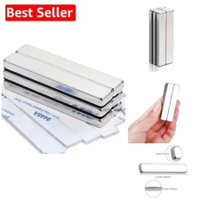 High-Performance Neodymium Magnets Pack of 6 - 33 LB Holding Power, Rectangular