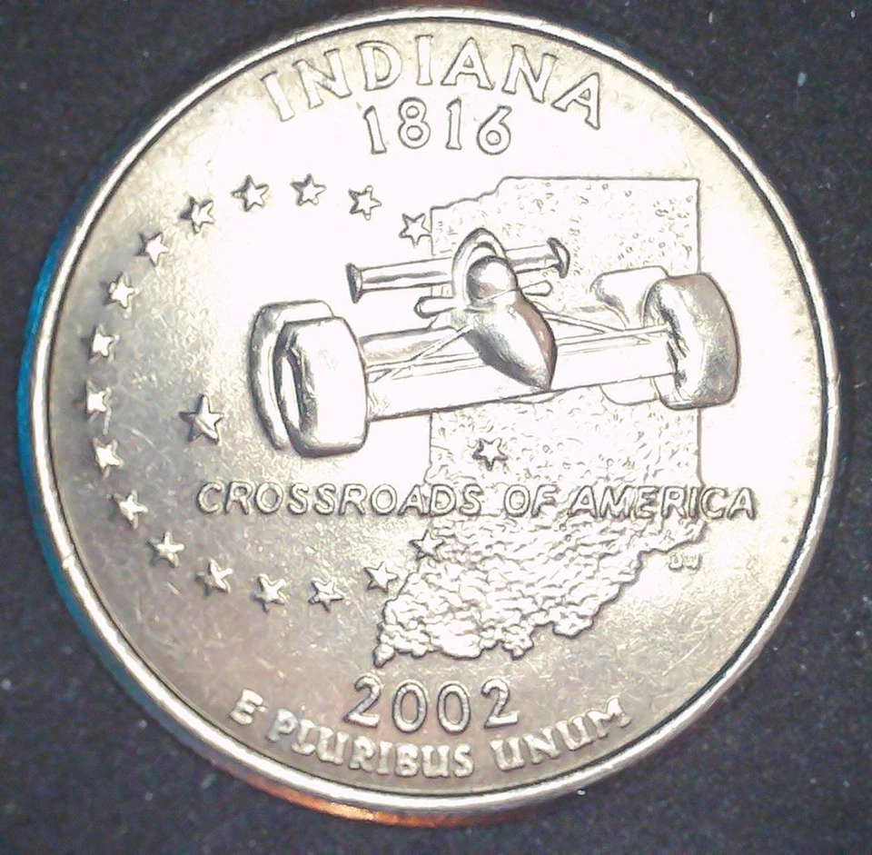 2002 P UNC Die Chip America Error Coin State Quarter US 25c - Image 4 of 4