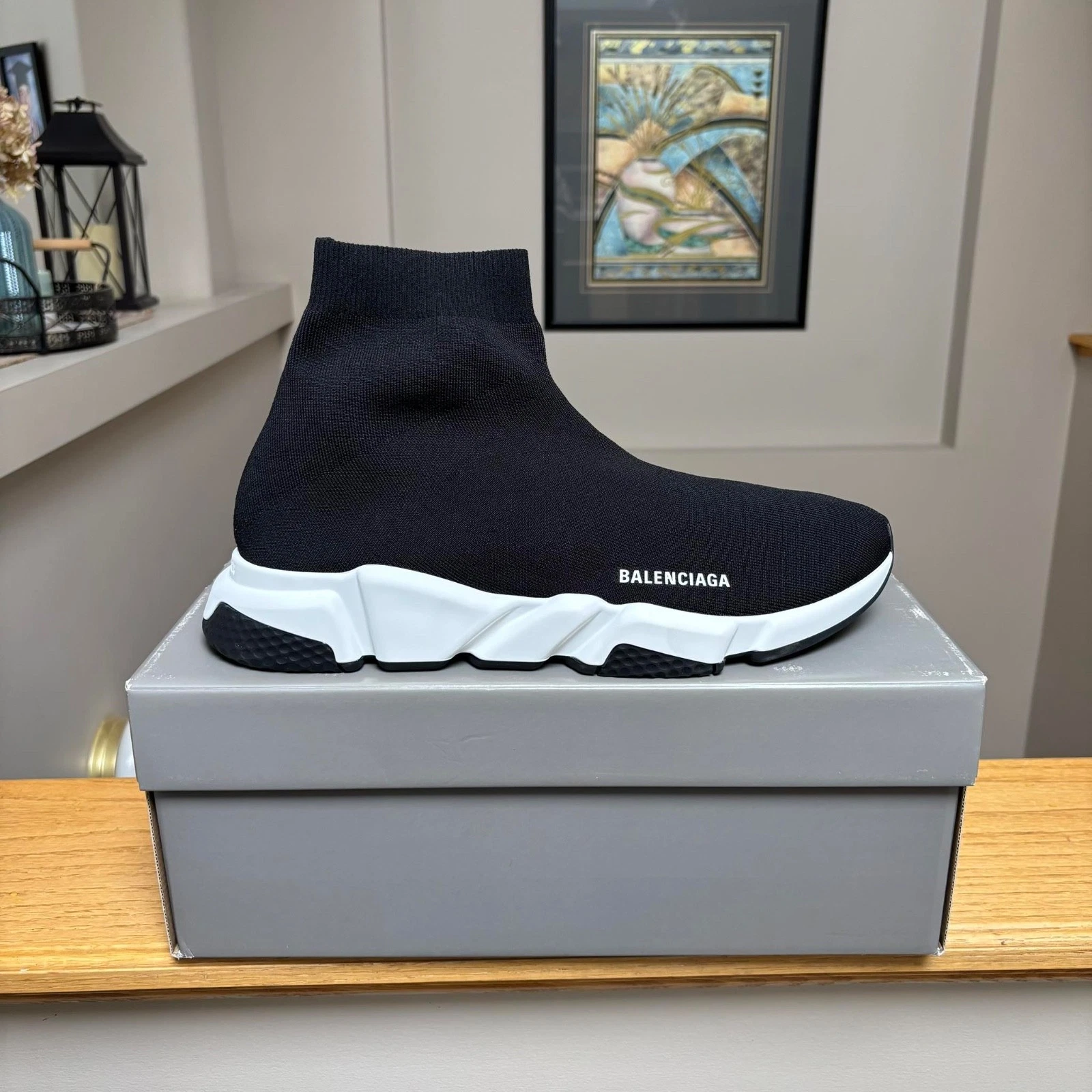 Balenciaga — Balenciaga Black & White Speed Runners Trainers - 43EU - $990 - New - Authentic