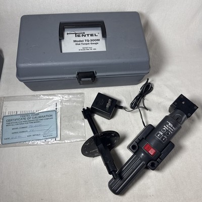 Tentel Model TQ-300M +/- 300 gm-cm Dial Torque Gauge Motor Drive Charger Case 2E