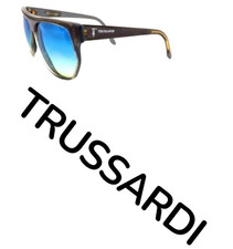 Vintage Trussardi Sunglasses Men Women Made in Italy Large Plastic New