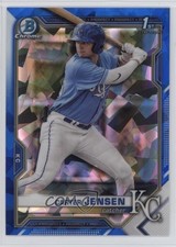 2021 Bowman Chrome Draft Sapphire Edition Carter Jensen #BDC-106 vs3