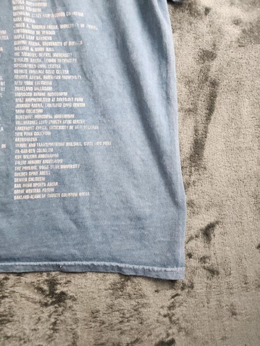 Nirvana T-Shirt Live 93 Utero Angel Merch Distressed Light Blue Tee Size Medium - Picture 9 of 12
