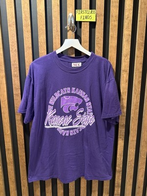 Y2K 2000s NCC Apparel Kansas State Wildcats Shirt Purple Size L