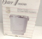 in box Vintage Oster 2 Qt Ice Cream Frozen Yogurt Maker Accessory 770 08 White