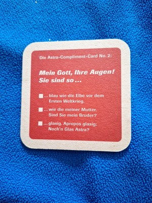 My God Beer Mat - Astra