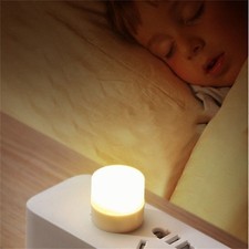 10x Portable USB LED Lamp Mini Night Light Small Round Mobile Lights Lamp