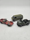 Lot of 3 Vintage Redline Hot Wheels Jeep Military Police Van Strip Teaser