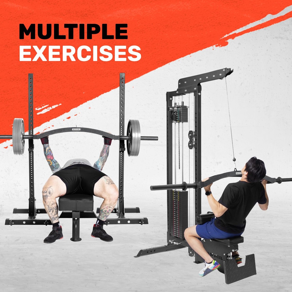 Close Grip Barbell Swiss Bar Bench Press Multi-Grip Swiss Barbell