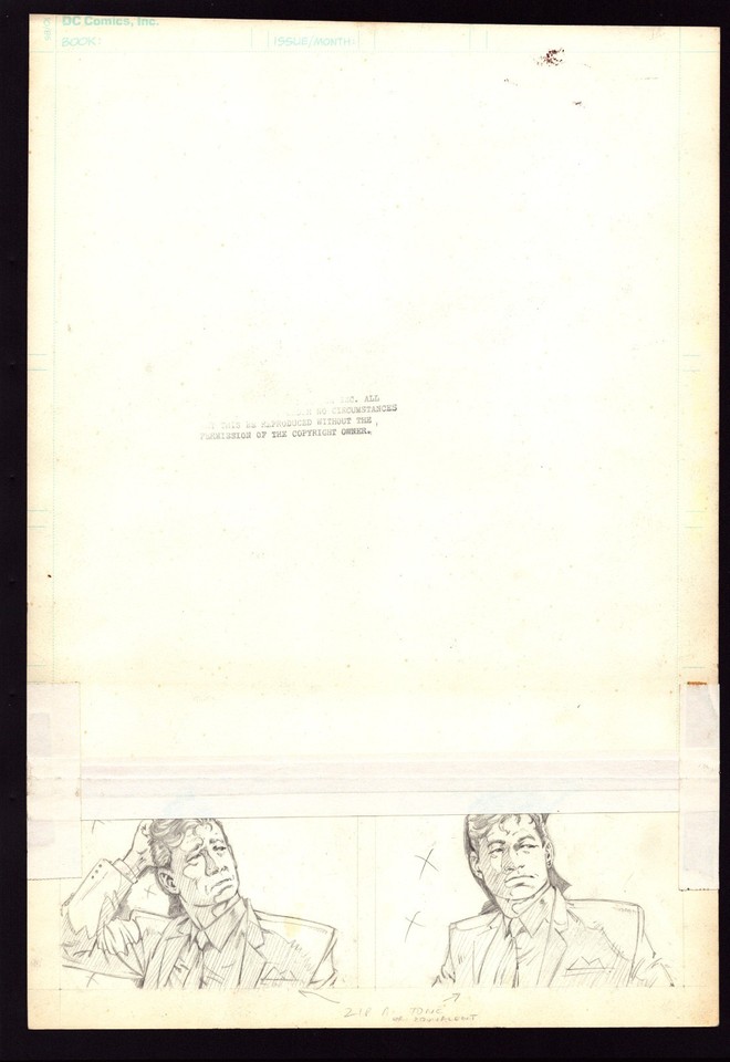 BATMAN #413 ORIGINAL COMIC ART PG 2 FIRST KIERON DWYER DC WORK AMAZING ...