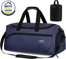 💧 35L Mens Sports Gym Bag with Toiletry Shoe Compartment Travel Duffle Uk