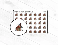 1502~~Gingerbread Date Covers Planner Stickers.