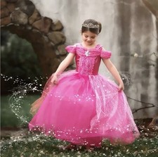 EUC Trish Scully Child Size 8 Princess Dress pink silver crystal beads