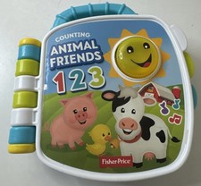 Fisher-Price Counting Animal Friends 123 Interactive Learning Book Tested Works 