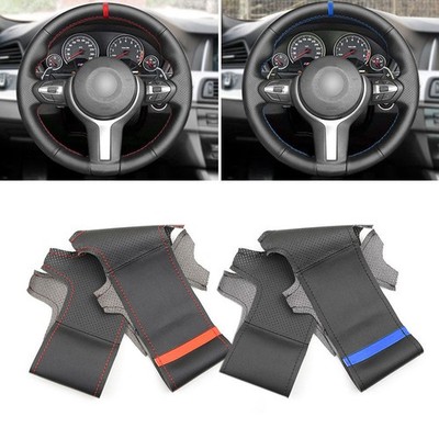 Handnähen Leder Lenkrad Abdeckung für BMW M Sport F30 F31 F34 F45 F46 F22 F23