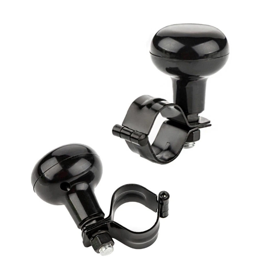 2X Auto Lenkhilfe Fahrhilfe Lenkrad Steuerknauf Knopf 360° Negro Para DAIMLER - Imagen 2 de 4