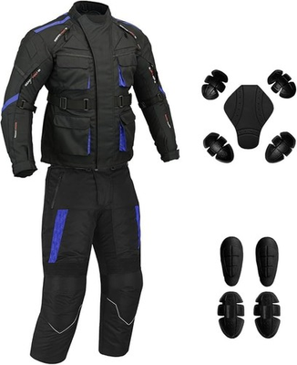 #ad #ad MOTORCYCLE CORDURA TEXTILE 2 PIECE SUIT TOURING WITH CE ARMOUR 100% WATERPROOF $89.99