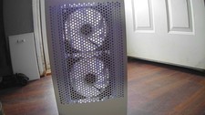 White ATX Mid Tower PC Case w/ Dual Front Fans, USB 3.0, Tempered Mesh Design